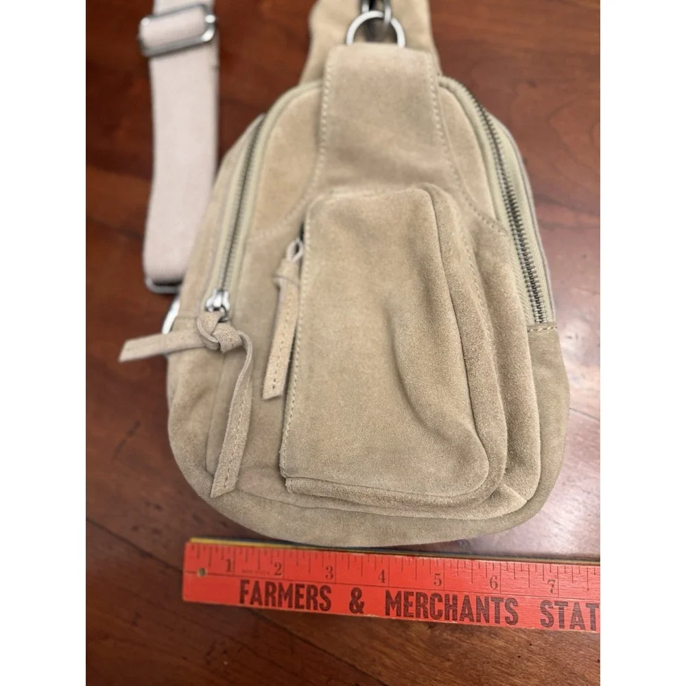 Festival Sling Backpack suede Handbag Leather Fringe Festival Sling Bag - Suede Hobo Crossbody  main image 4
